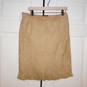 Ann-taylor Women's Tan and Yellow Skirt